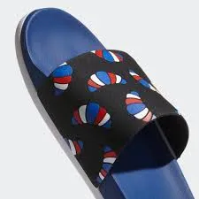 adidas blue graphic slides