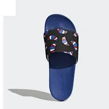 adidas blue graphic slides