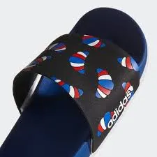 adidas blue graphic slides