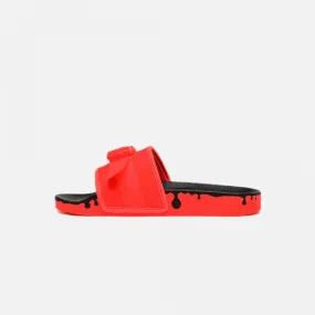 Adidas Originals | POUCHYLETTE SLIDES  { SOLAR RED