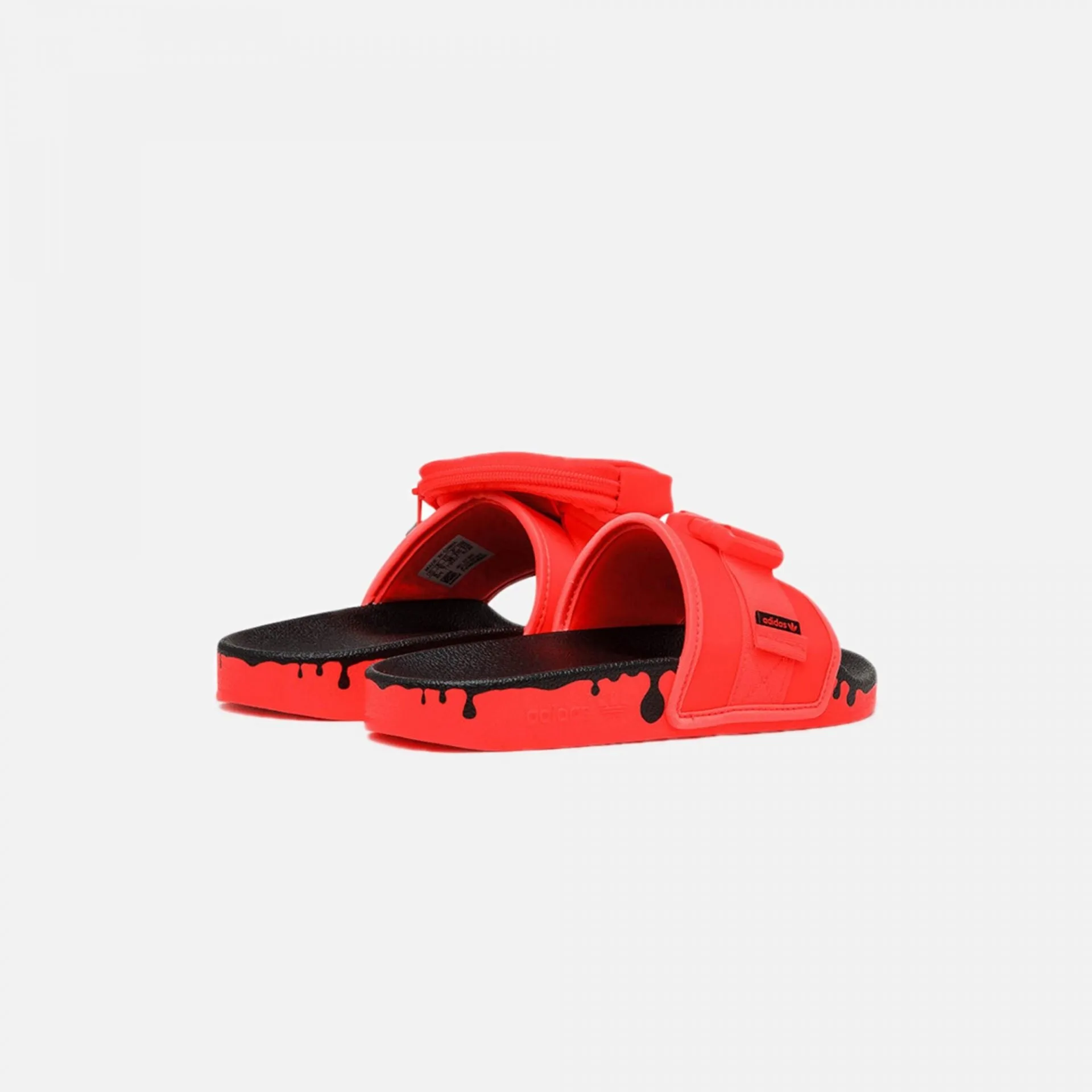 Adidas Originals | POUCHYLETTE SLIDES  { SOLAR RED