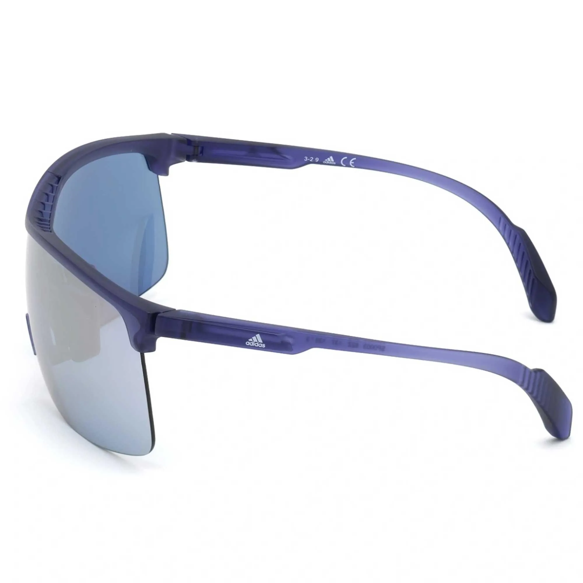 Adidas Women's Sunglasses - Matte Violet Half Rim Shield Frame | ADIDAS SP0003 82Z