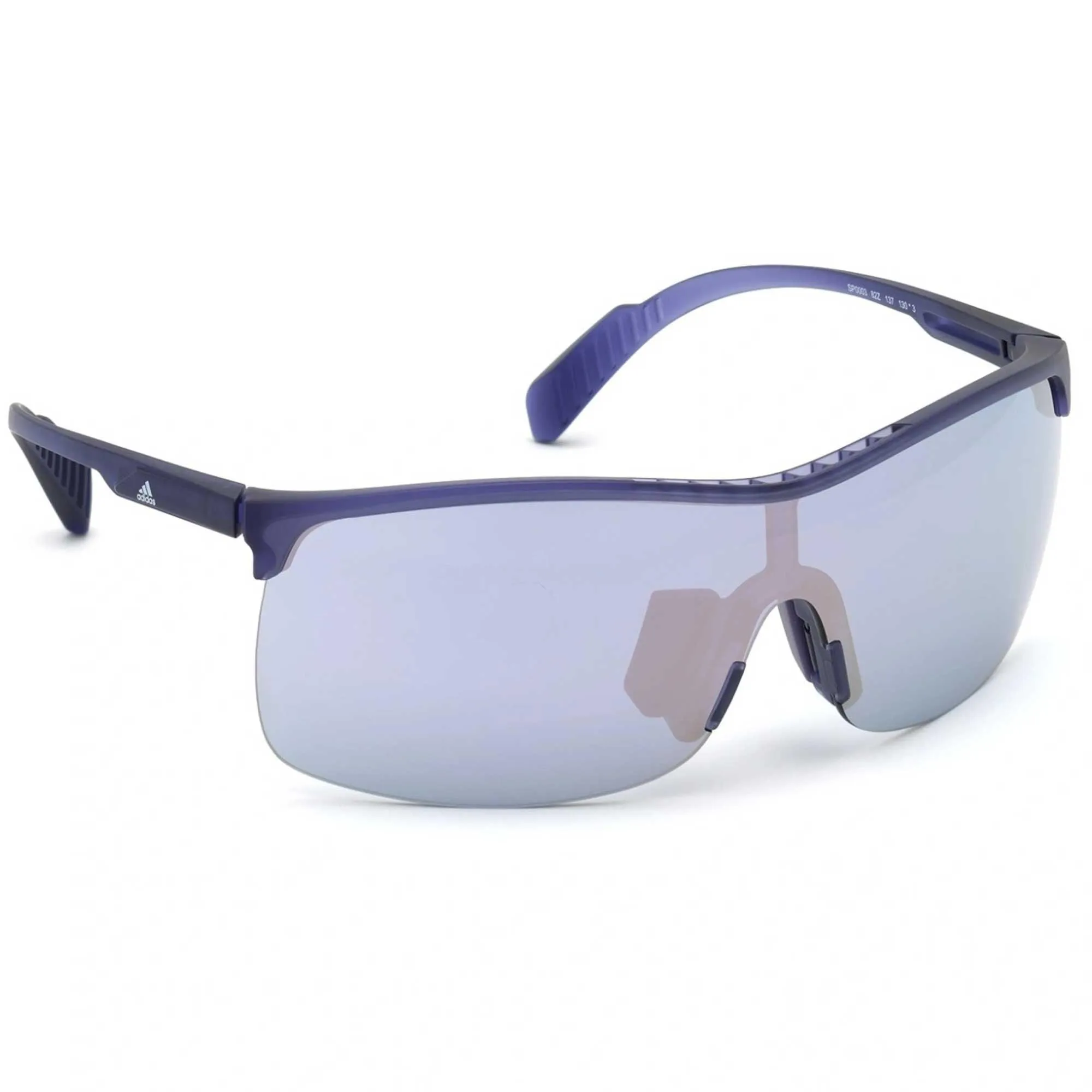 Adidas Women's Sunglasses - Matte Violet Half Rim Shield Frame | ADIDAS SP0003 82Z