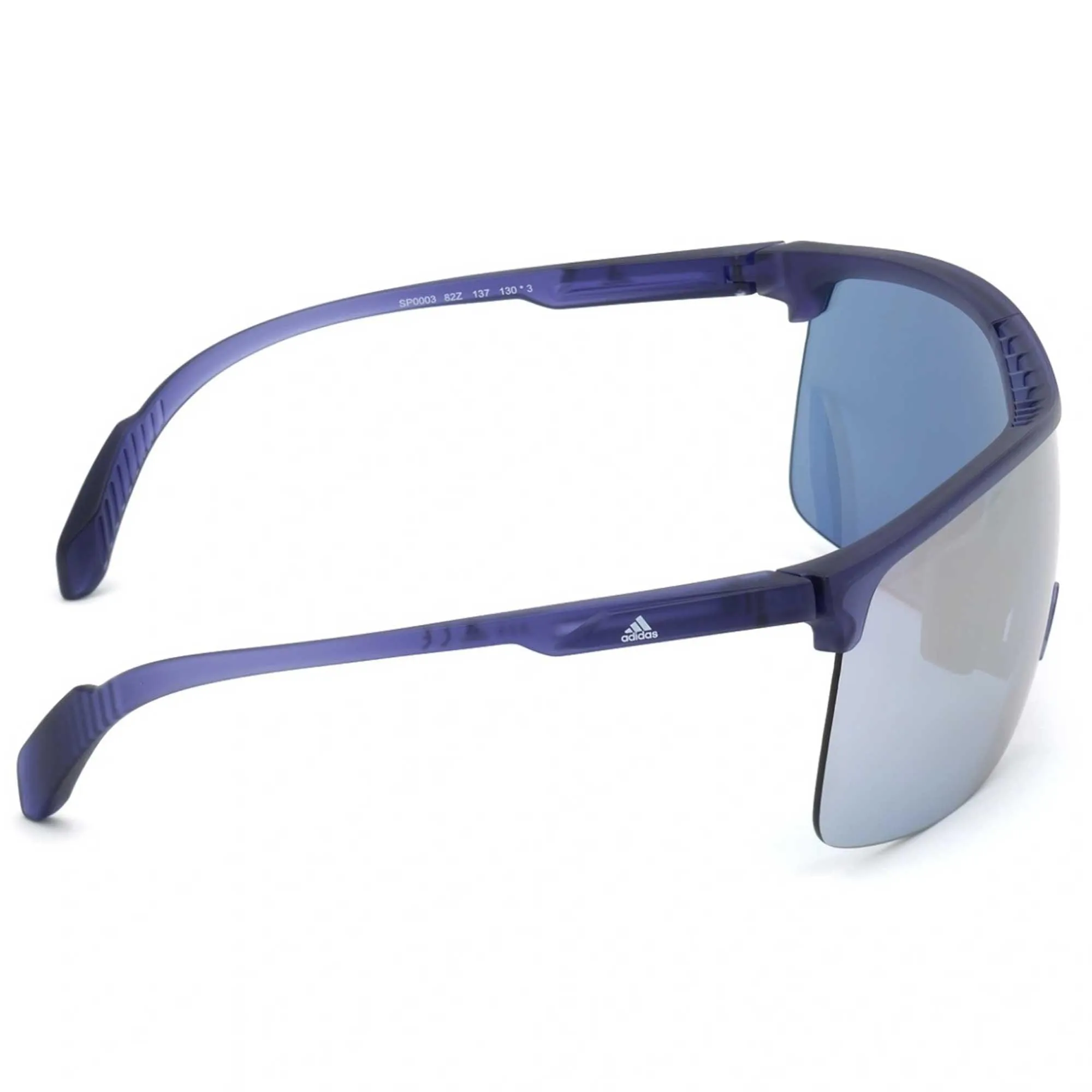 Adidas Women's Sunglasses - Matte Violet Half Rim Shield Frame | ADIDAS SP0003 82Z