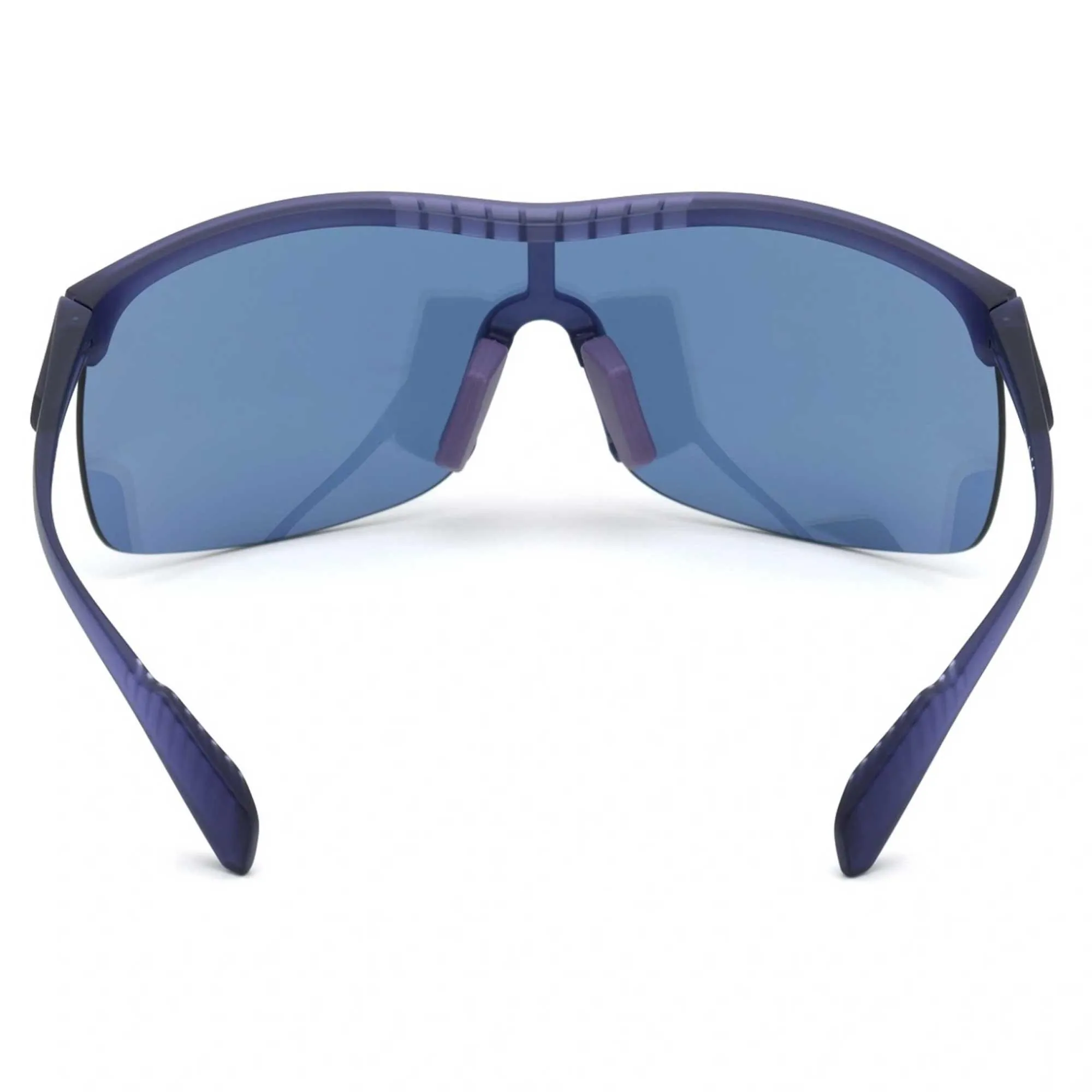 Adidas Women's Sunglasses - Matte Violet Half Rim Shield Frame | ADIDAS SP0003 82Z