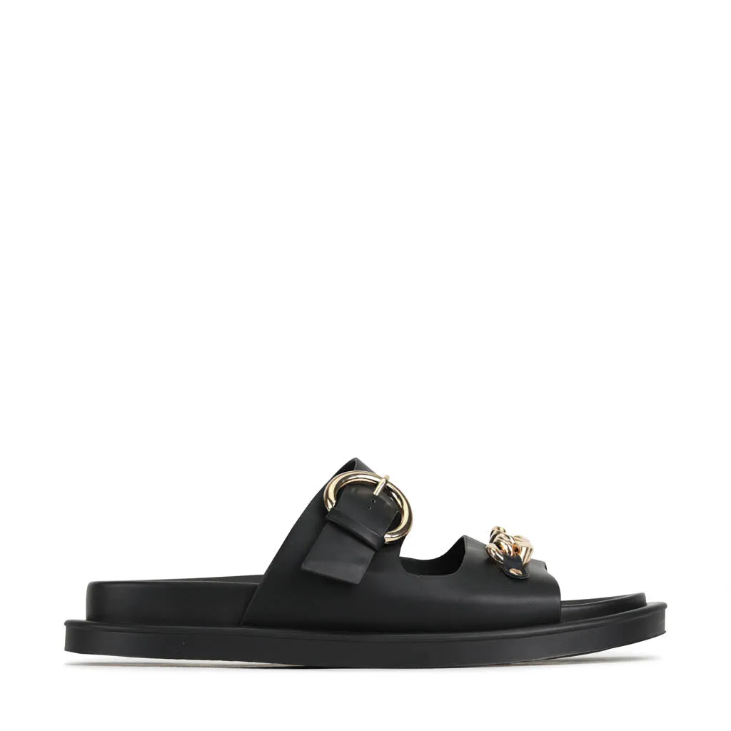 ALANI DOUBLE STRAP SLIDE SANDALS