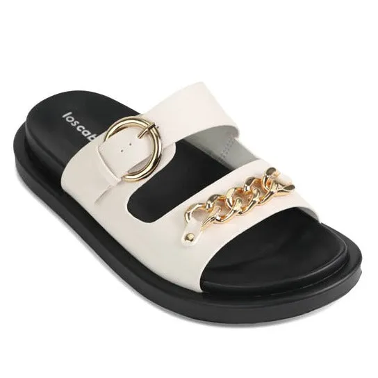ALANI DOUBLE STRAP SLIDE SANDALS