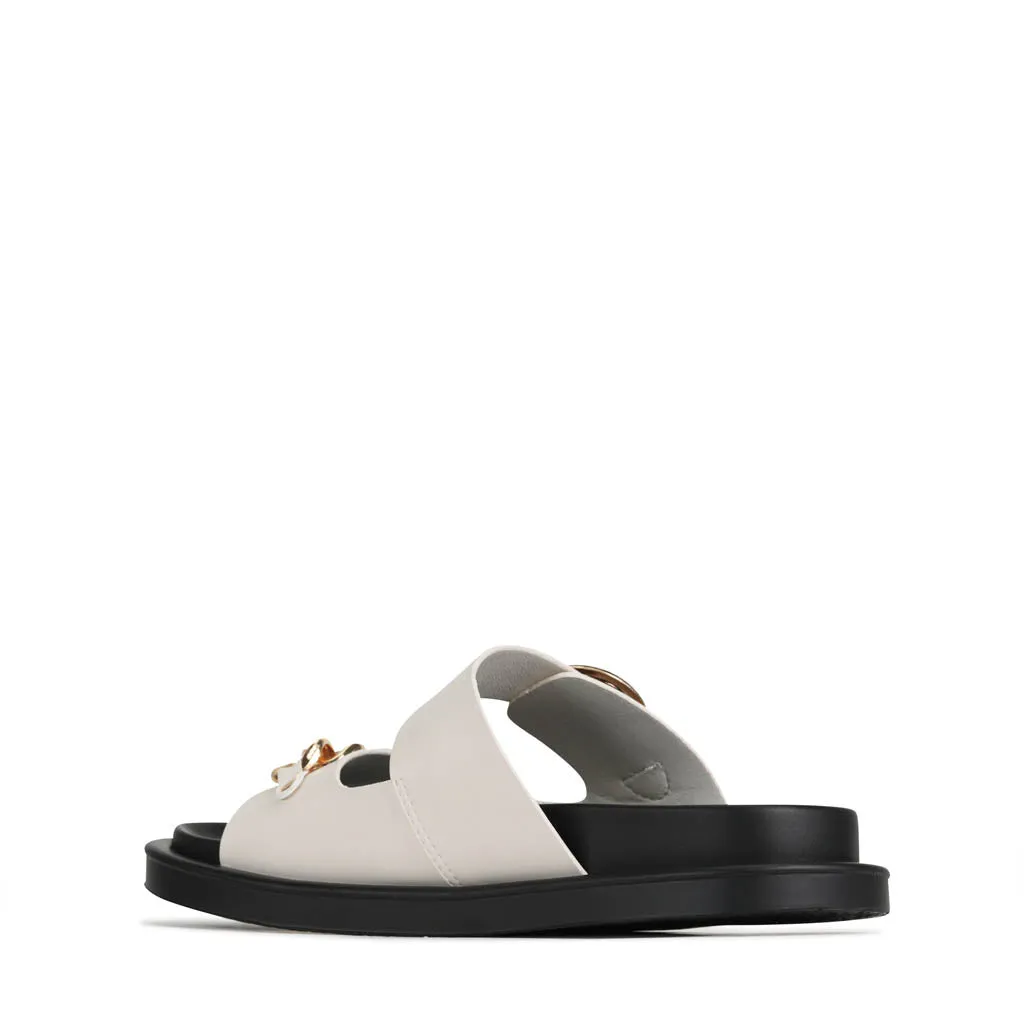 ALANI DOUBLE STRAP SLIDE SANDALS
