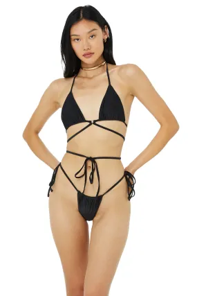 Alo x Frankies Bikinis Tatum Top - Black