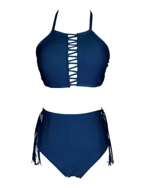 Beach Please Cutout Bikini Set