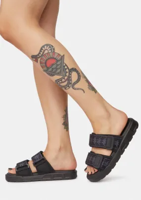 Black & Dark Gray 222 Banda Aster Logo Slides
