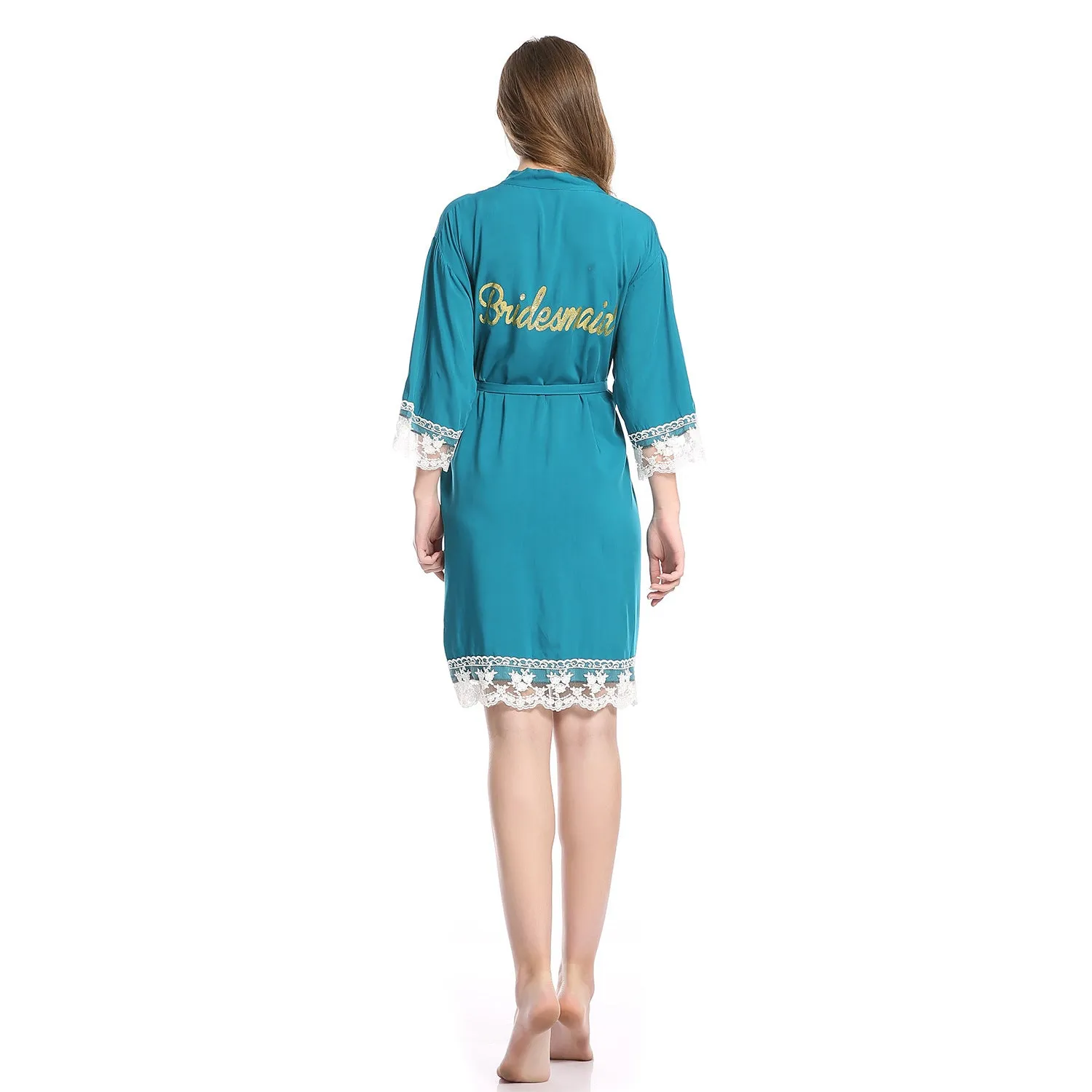 Bridesmaid Gifts Bridesmaid Cotton Robes Bridal Cotton Robe Bridal Party Robes