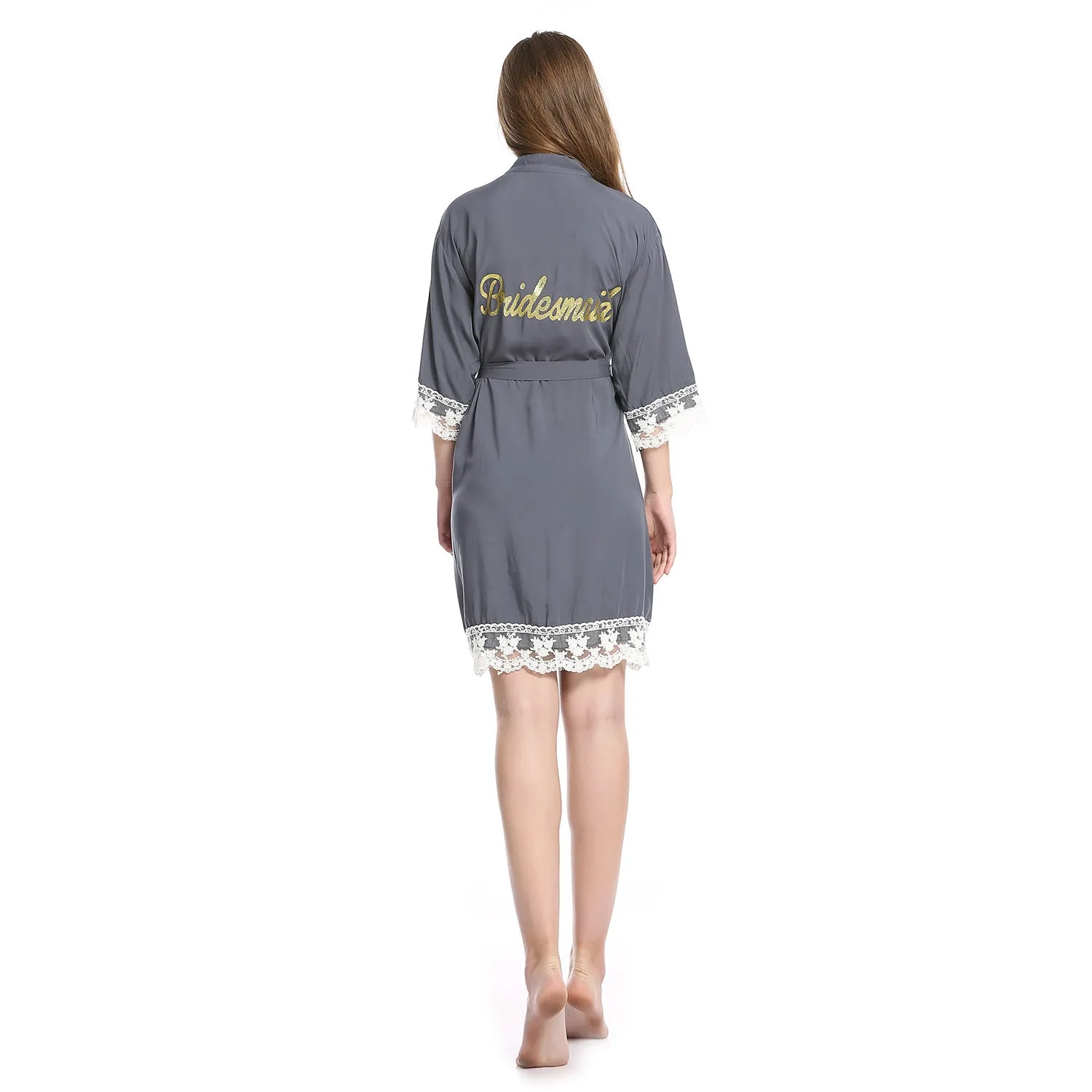 Bridesmaid Gifts Bridesmaid Cotton Robes Bridal Cotton Robe Bridal Party Robes