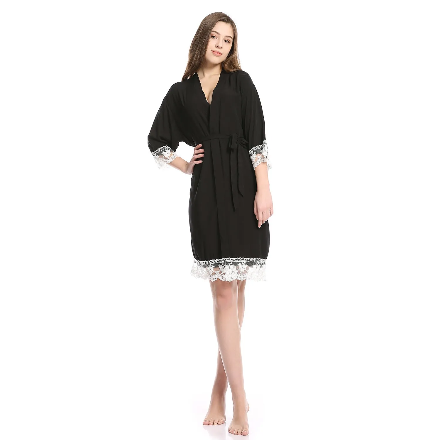 Bridesmaid Gifts Bridesmaid Cotton Robes Bridal Cotton Robe Bridal Party Robes