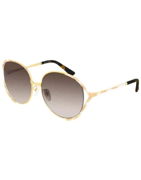 Brown Gradient Oval Sunglasses - GG0595S