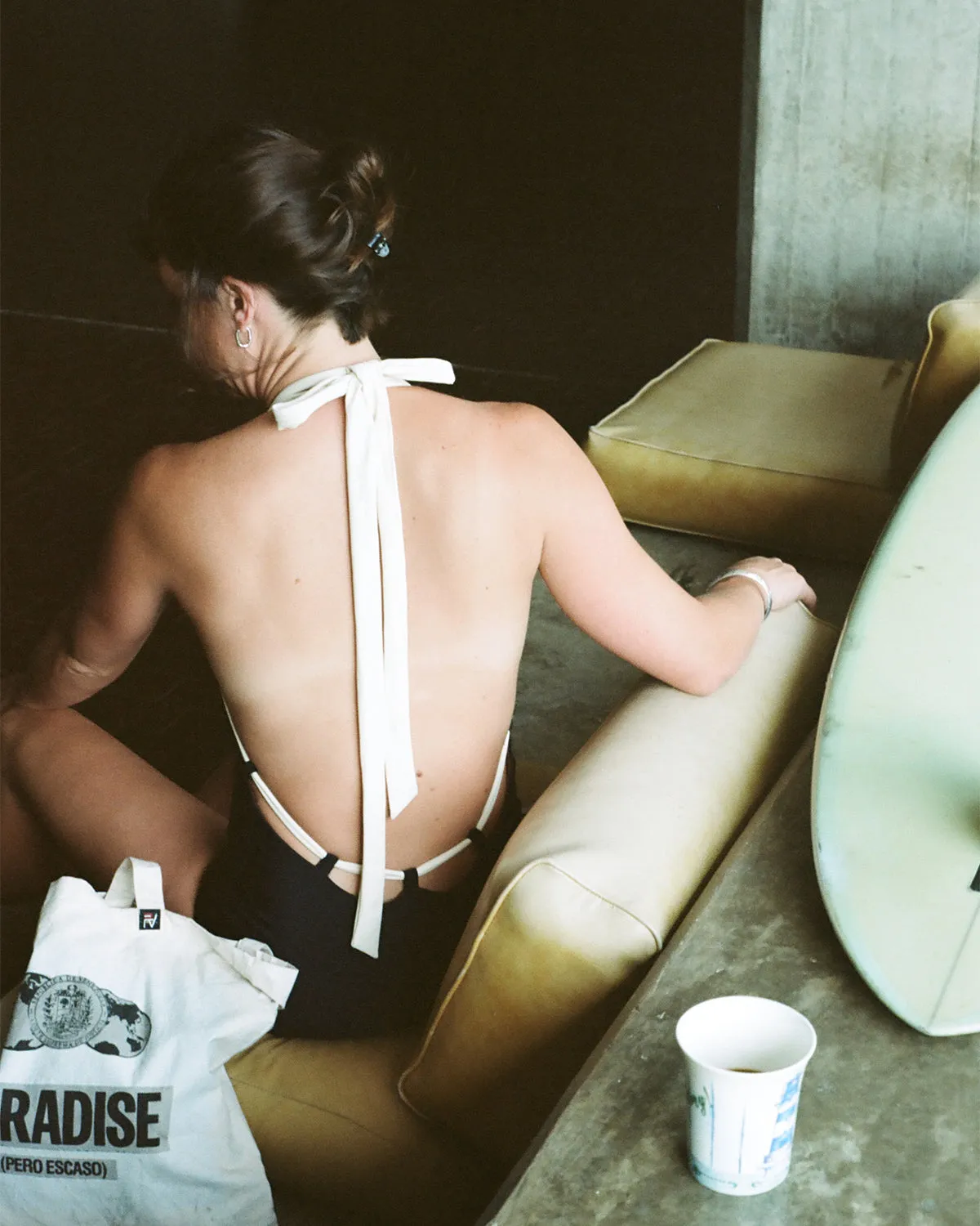 Camryn Reversible One Piece - Black / Walnut