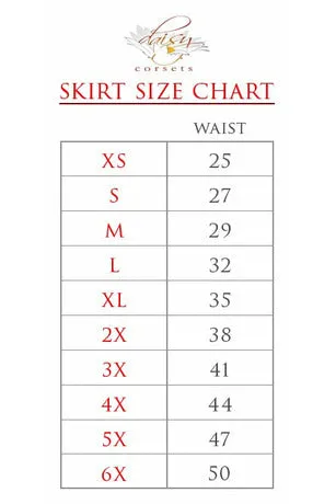 Daisy Corsets Sheer White Lace Skirt in Size One Size or Queen Size