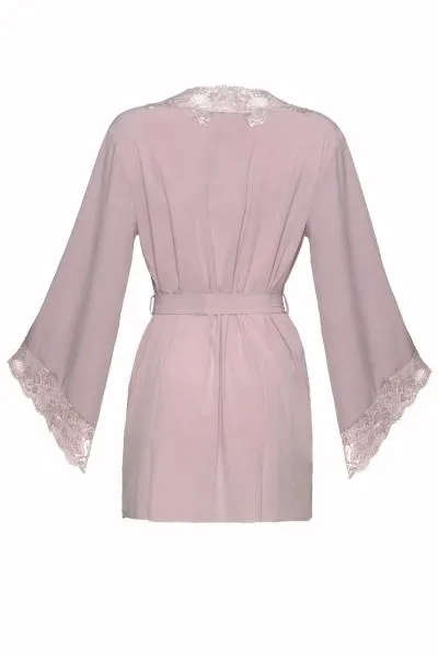 Deauville Mauve - Reina Butterfly Sleeve Robe - Size