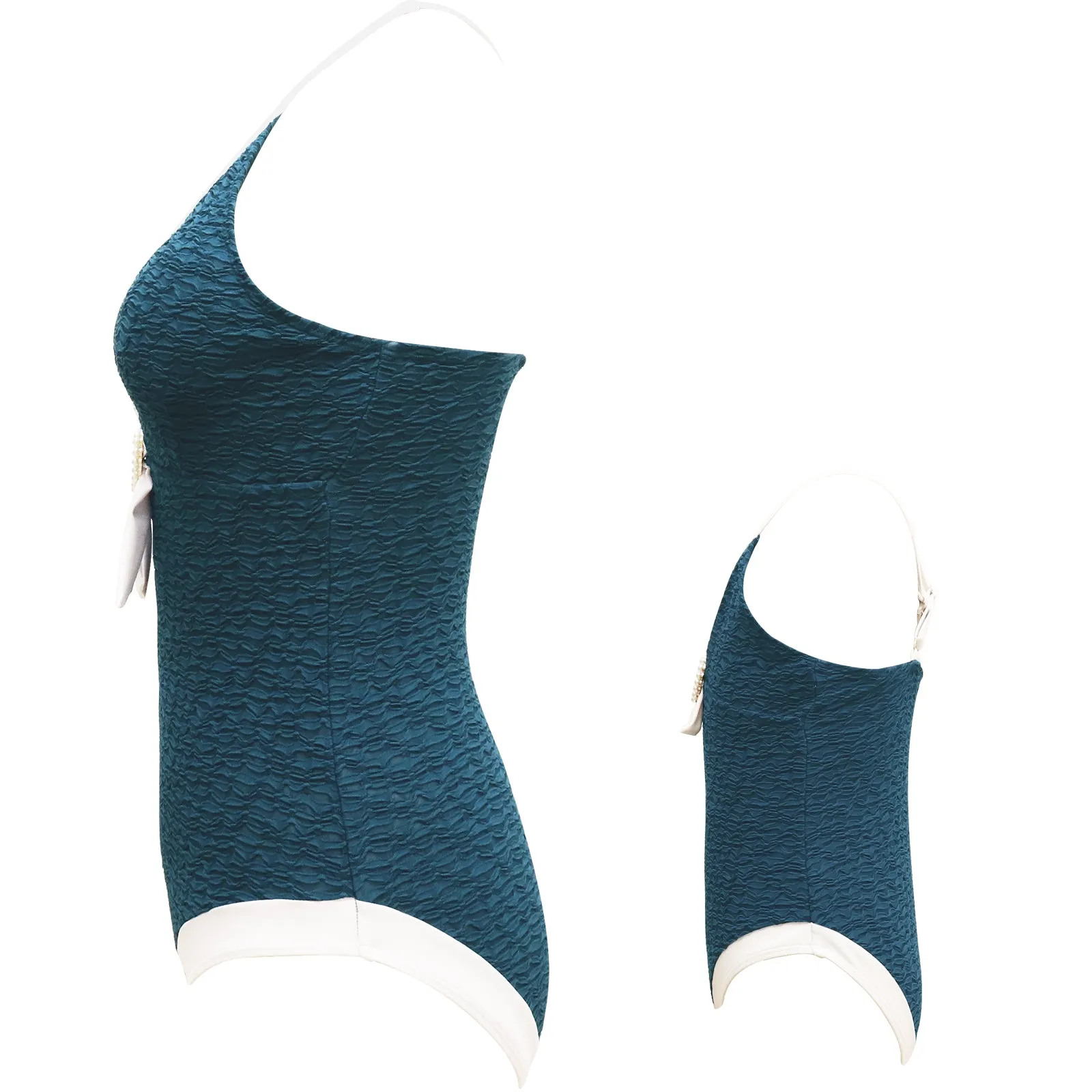 Deep V Classic One Piece Mommy and Me Swimsuits