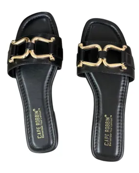 Distressed Buckle Slides