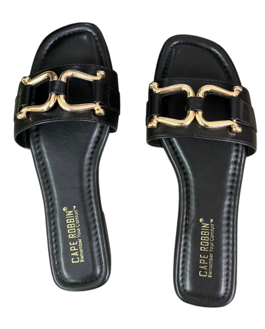 Distressed Buckle Slides