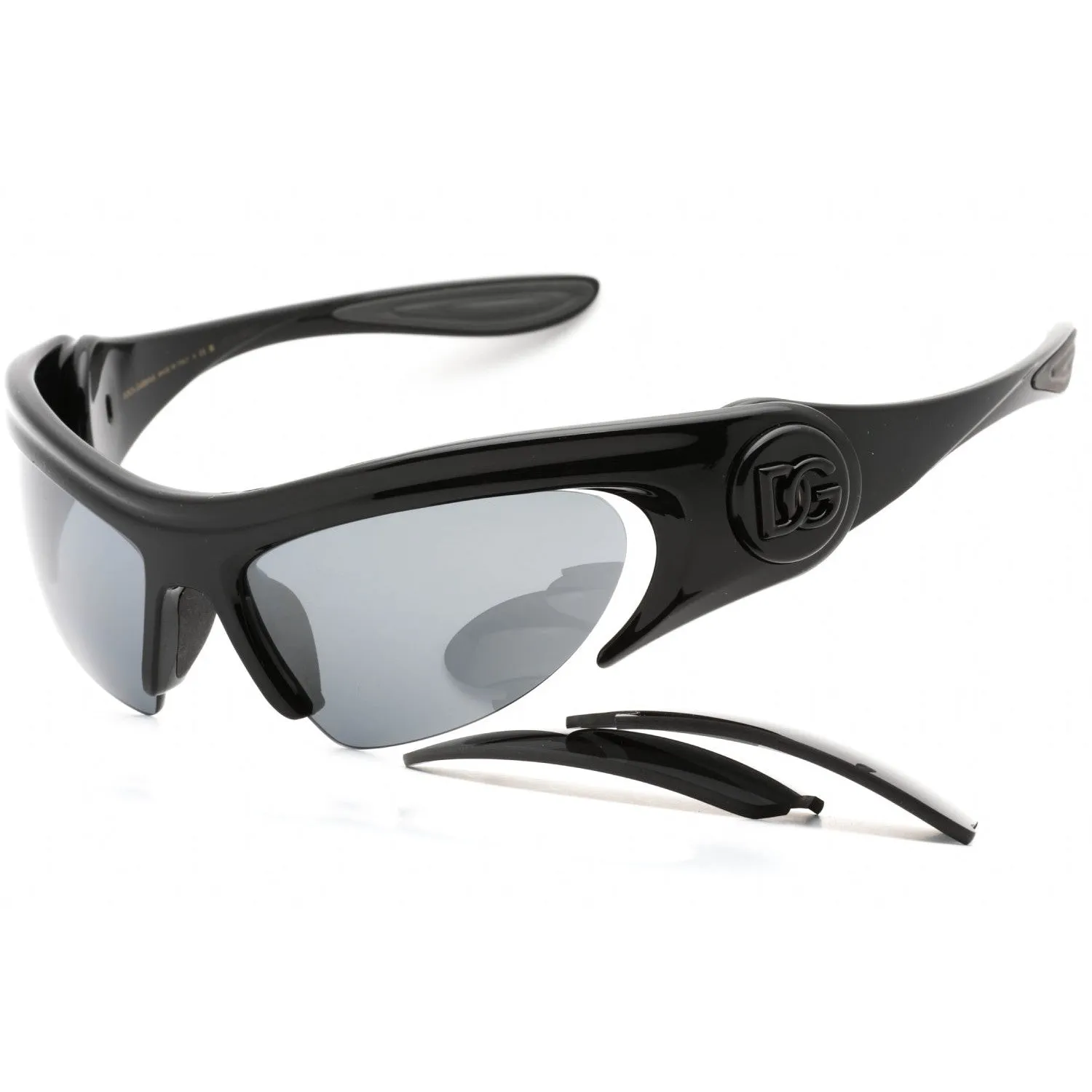 Dolce & Gabbana DG6192 Sunglasses Black / Grey Mirror Black