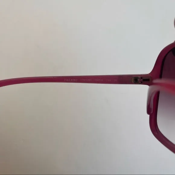 Dolce & Gabbana Pink Oversized Sunglasses