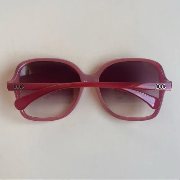 Dolce & Gabbana Pink Oversized Sunglasses