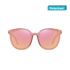 DUCO Classic Cateye Sunglasses for Women Polarized Trendy Designer Round Style W017