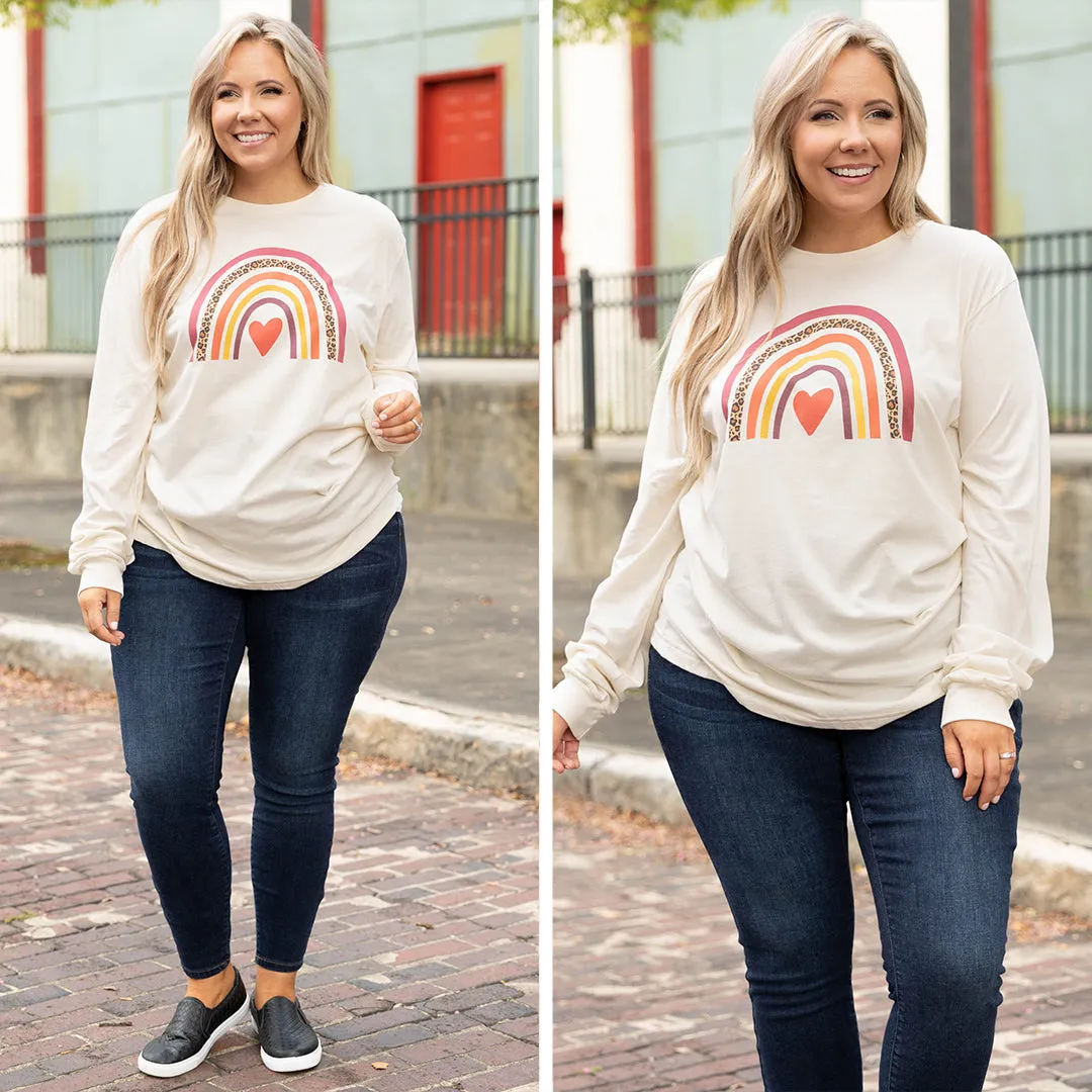Fall Rainbow Top, Natural