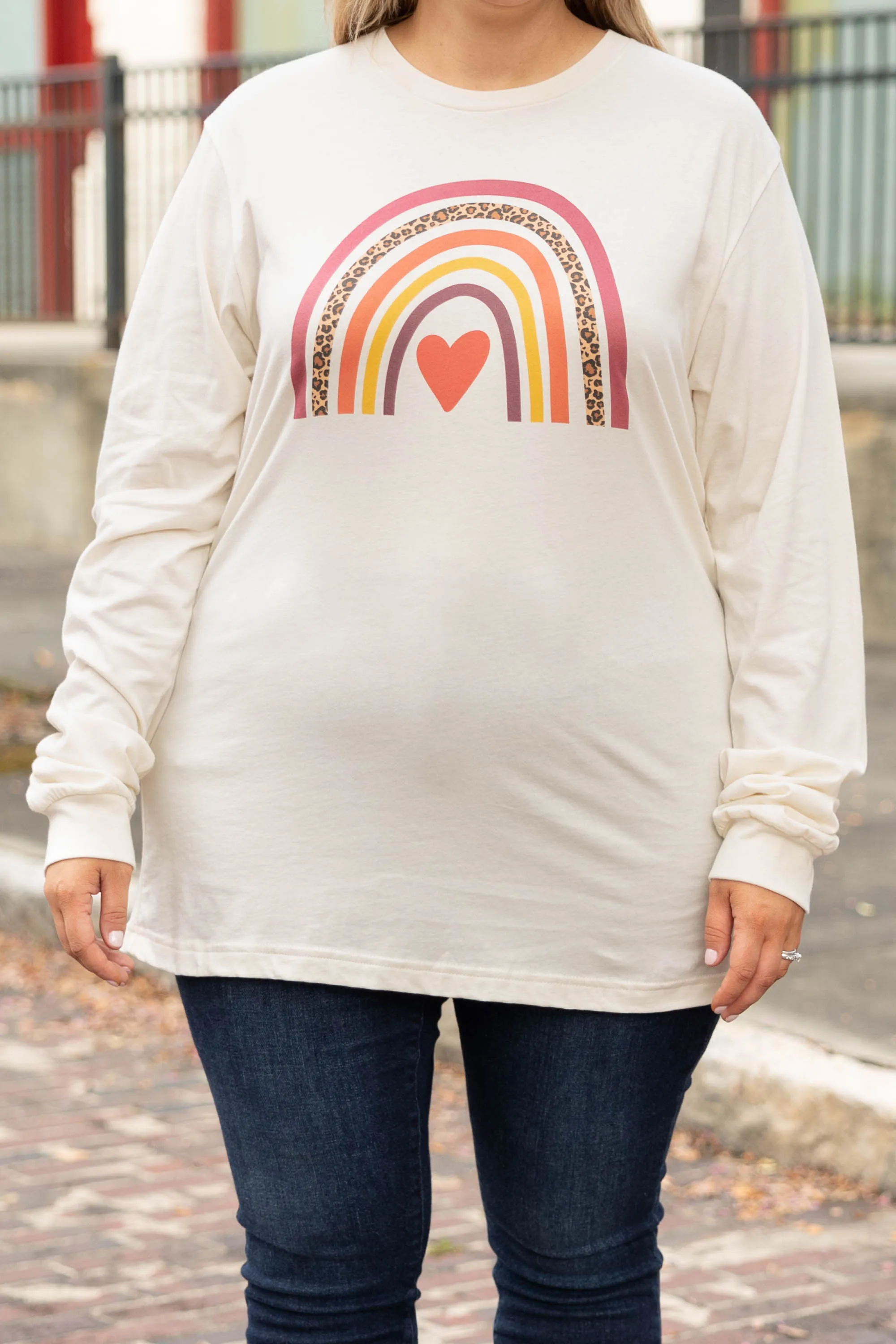 Fall Rainbow Top, Natural