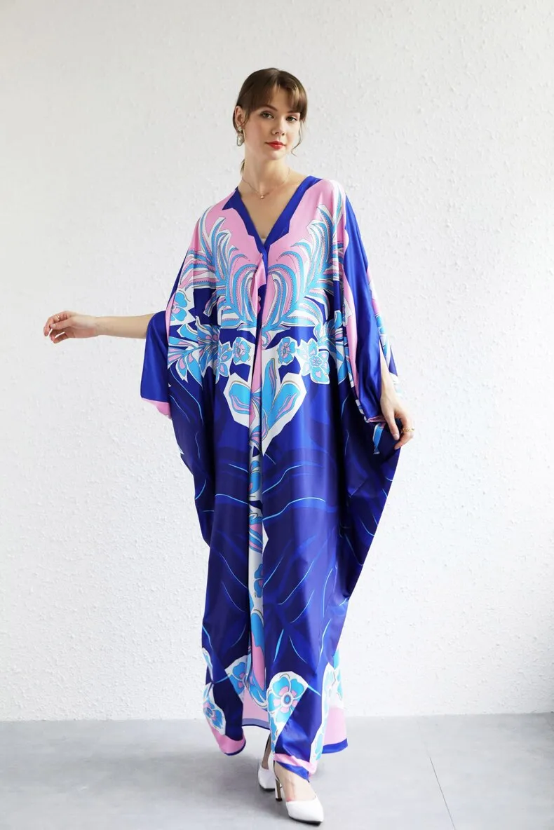 FashionSierra - Elegant Loose Design Fashion Casual Robes Maxi Dresses