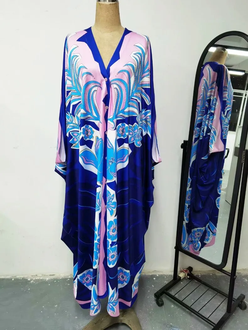 FashionSierra - Elegant Loose Design Fashion Casual Robes Maxi Dresses
