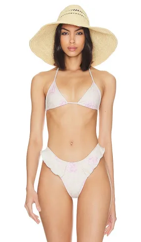 Frankies Bikinis X Pamela Anderson Zeus Bikini Top in Cream