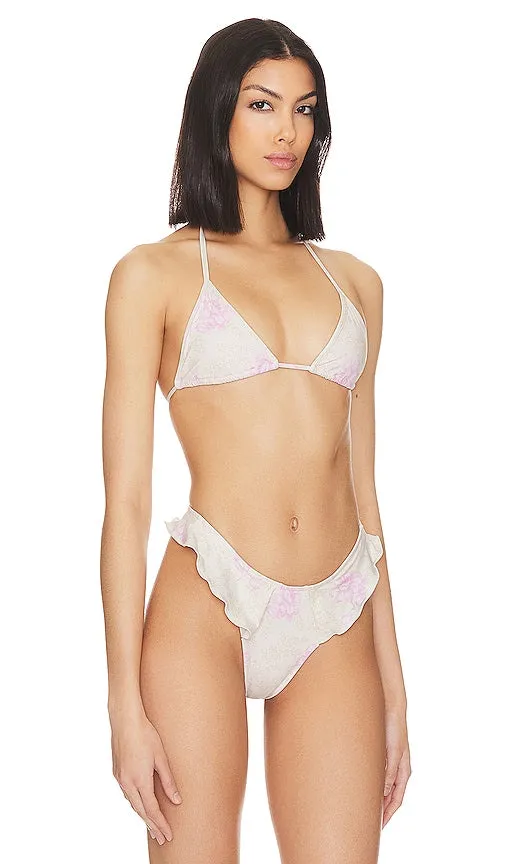 Frankies Bikinis X Pamela Anderson Zeus Bikini Top in Cream