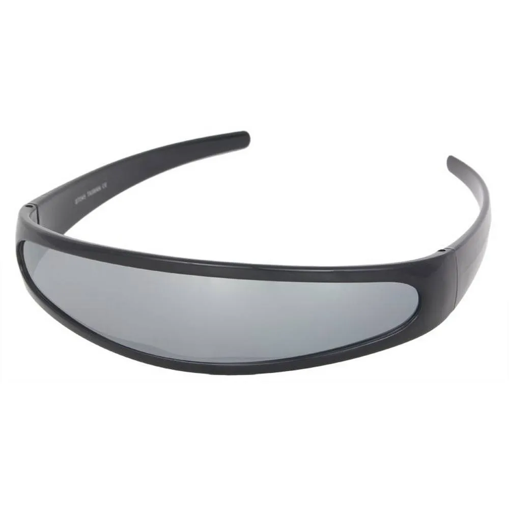 Futuristic Sunglasses with Mirror Lens- Assorted
