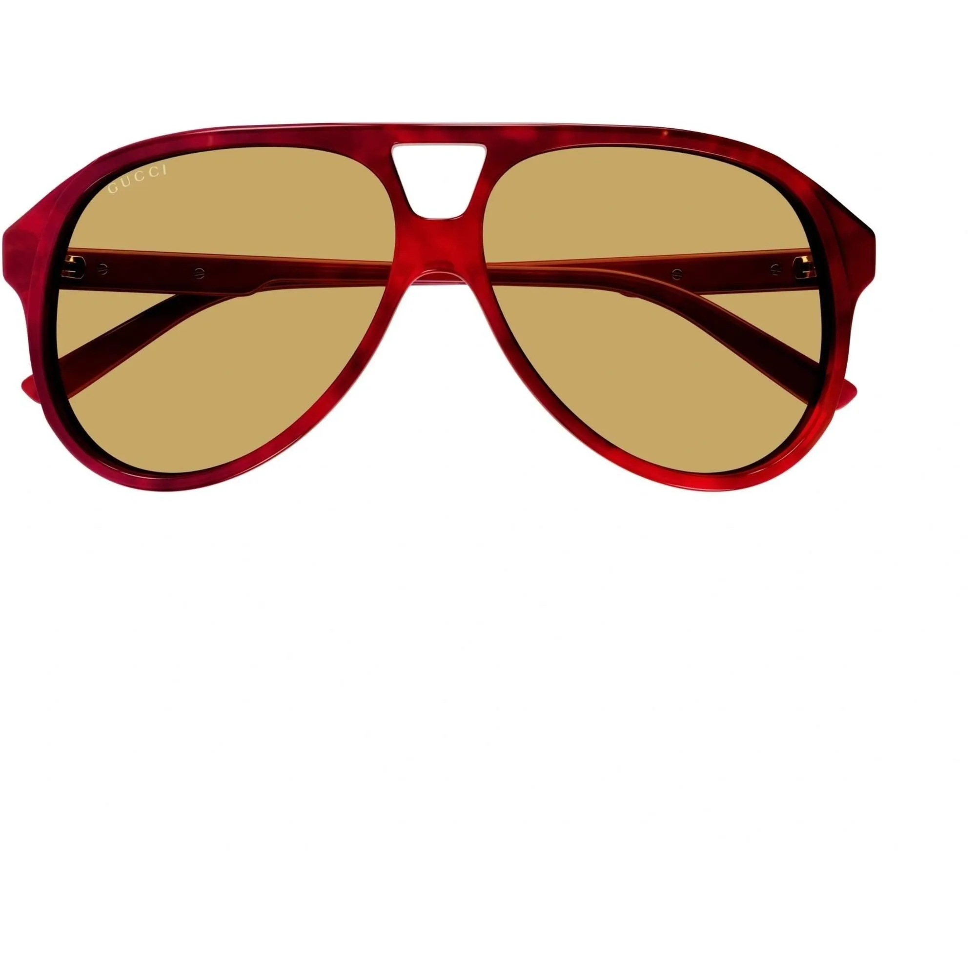 Gucci Men's Sunglasses - Havana Acetate Pilot Shape Frame Brown Lens | GG1286S 002