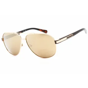 Guess Factory Men's Sunglasses - Gold Aviator Frame Brown Mirror Lens | GF0247 32G