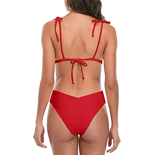 Halter Bikini Cheeky Bottom Bathing Suit