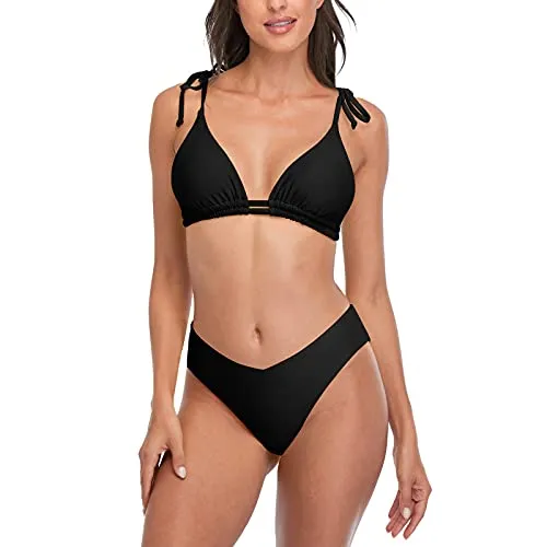Halter Bikini Cheeky Bottom Bathing Suit