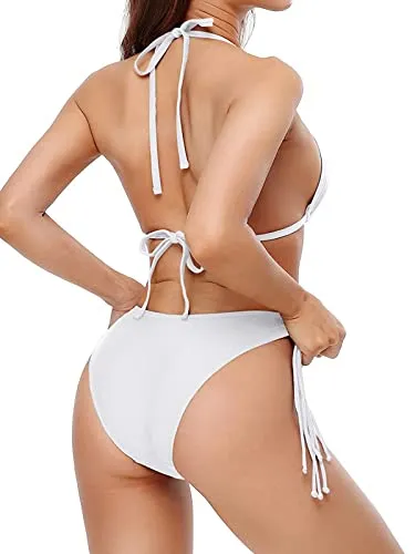 Halter Bikini Cheeky Bottom Bathing Suit