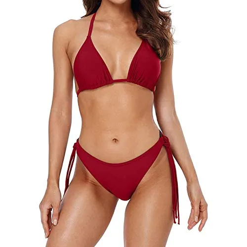 Halter Bikini Cheeky Bottom Bathing Suit