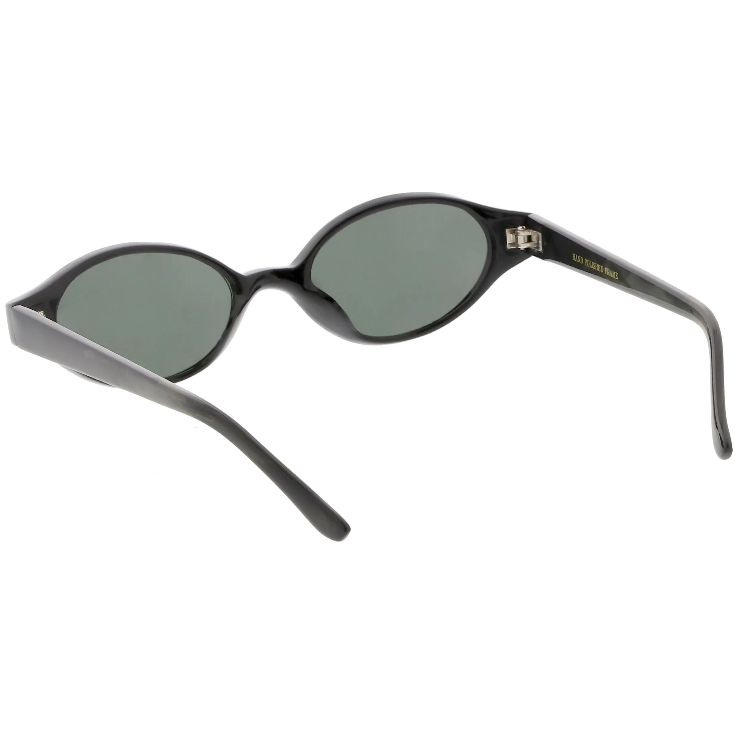 Indie True Vintage Pinched Oval Round Sunglasses C648