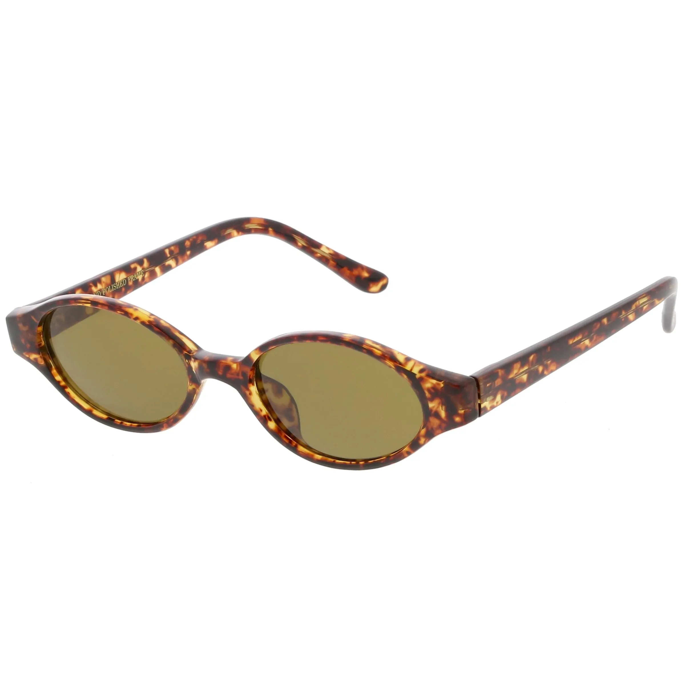Indie True Vintage Pinched Oval Round Sunglasses C648