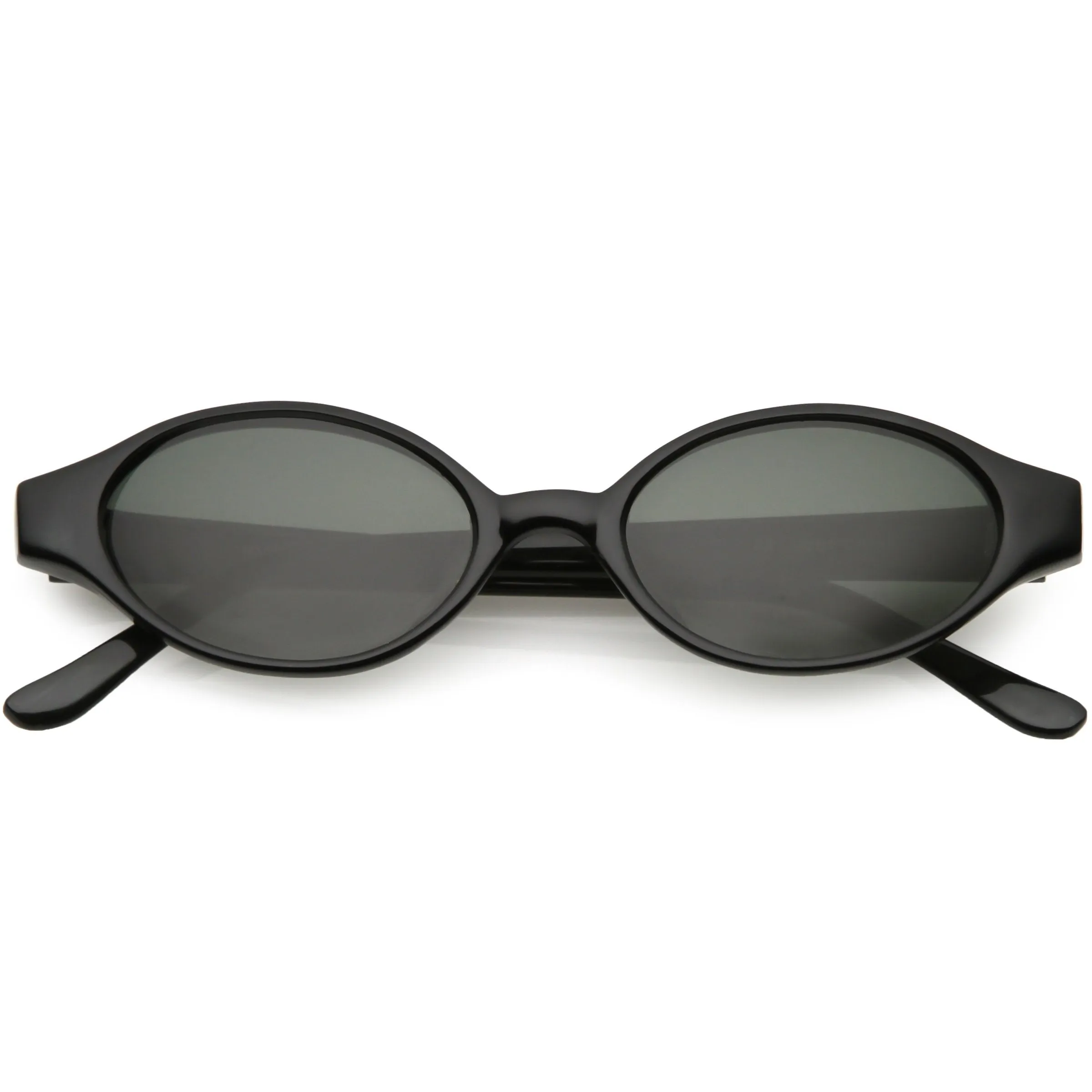 Indie True Vintage Pinched Oval Round Sunglasses C648