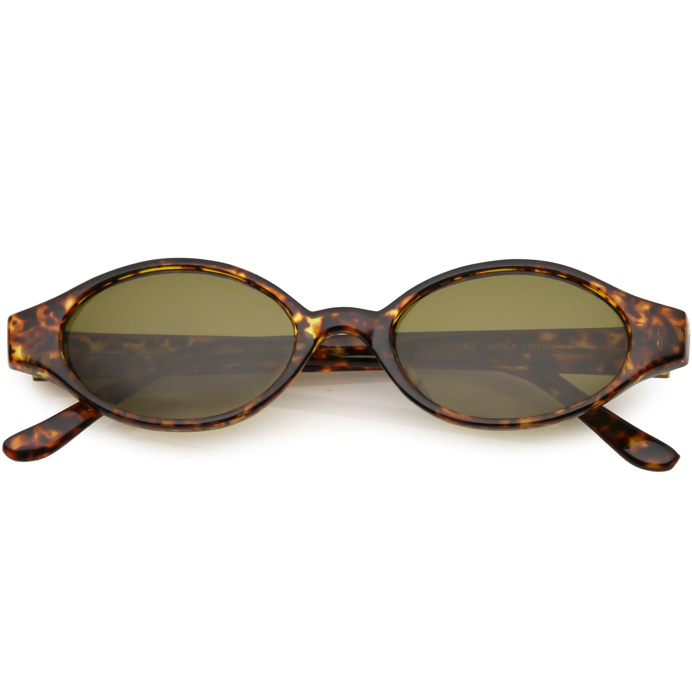 Indie True Vintage Pinched Oval Round Sunglasses C648