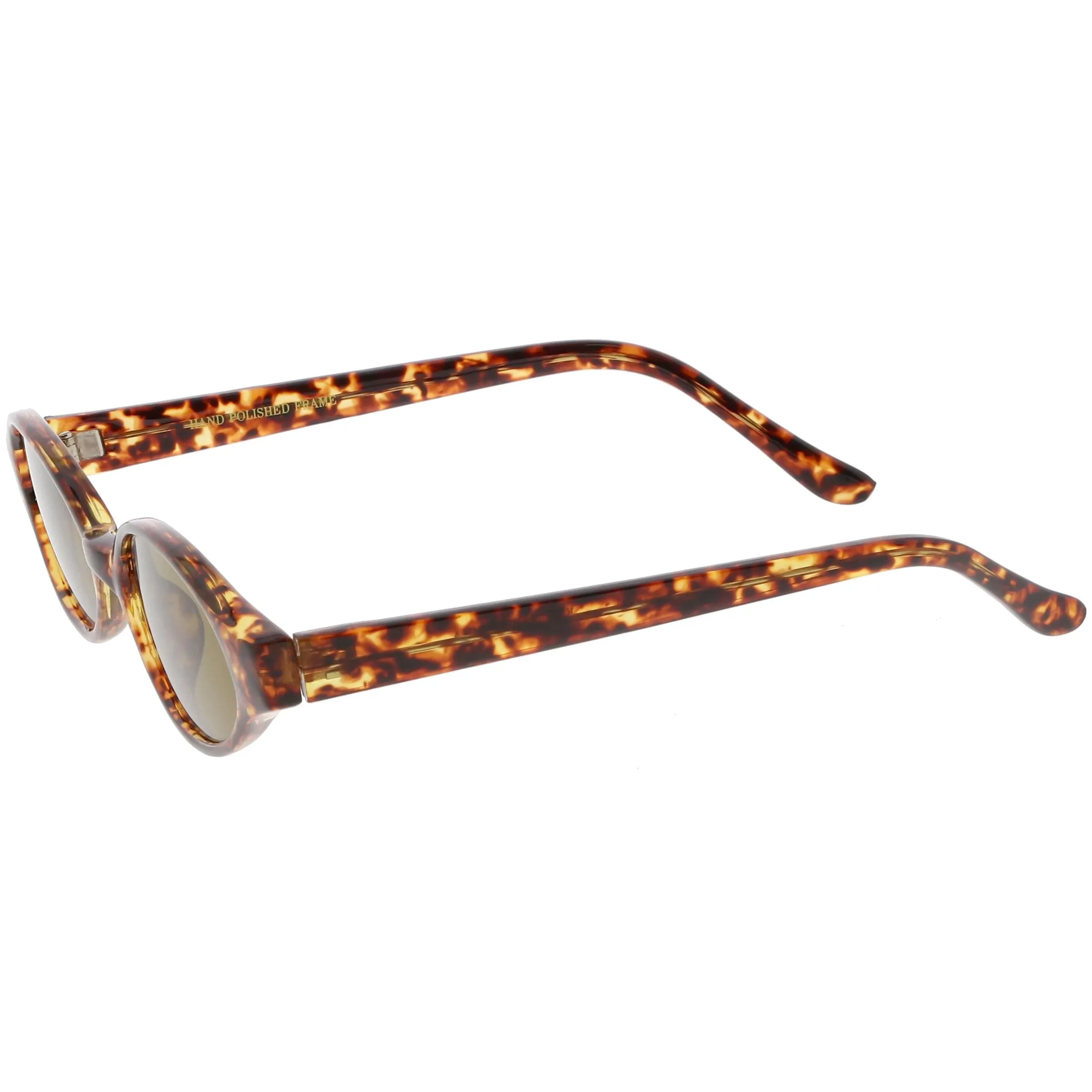 Indie True Vintage Pinched Oval Round Sunglasses C648