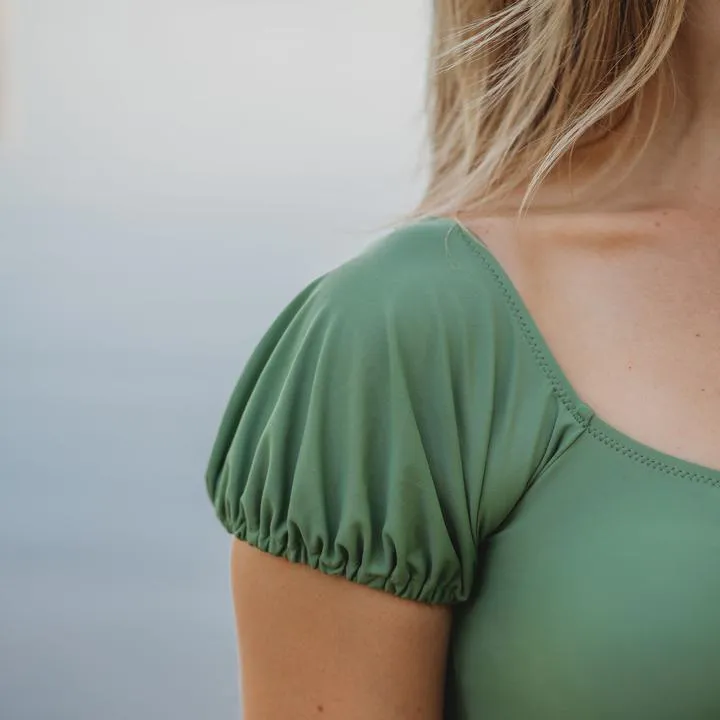 JADE Short Sleeve Bikini Top