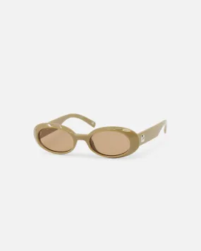 Le Specs Work It Sunglasses Taupe