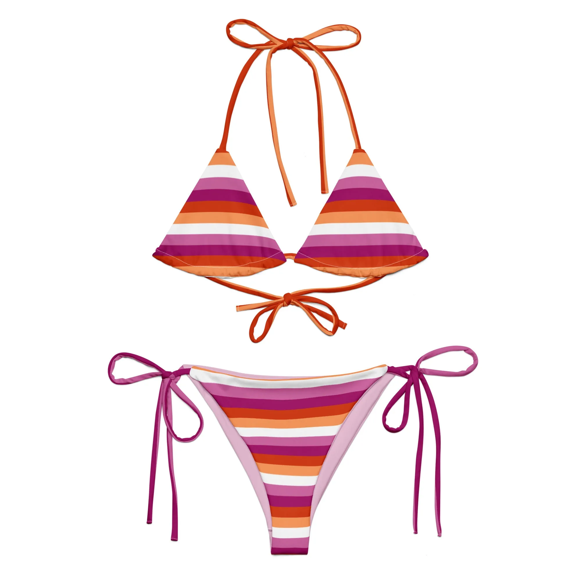 Lesbian Flag String Bikini